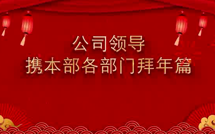 公司领导携本部各部门拜年篇